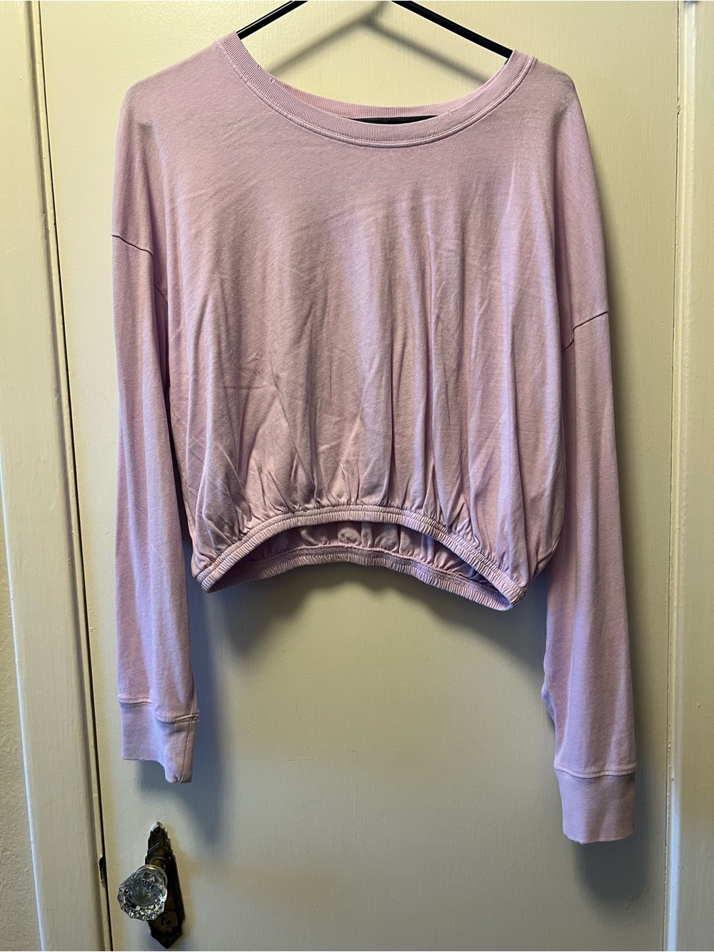 aerie Light Lavender Cropped Long-Sleeve Top - Women